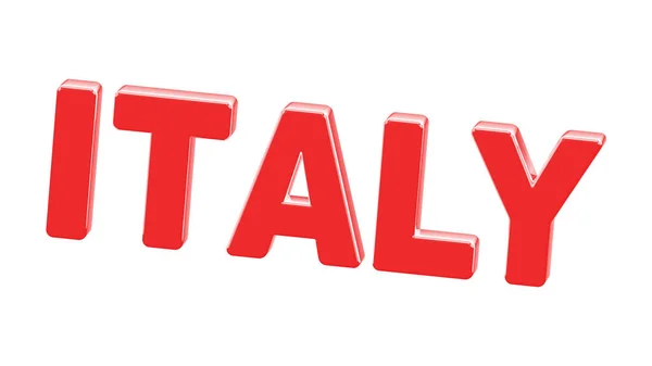 Italy White Background Illustration — Stock Photo, Image