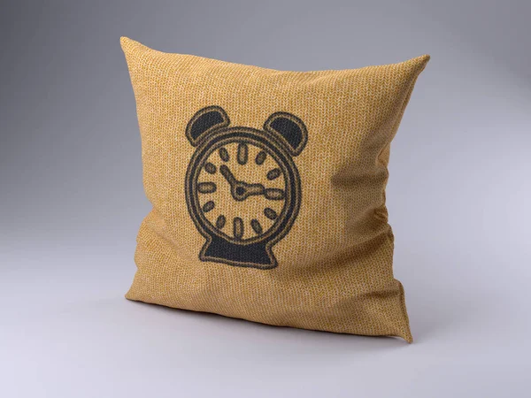 Pillow Alarm Clock Icon Illustration — ストック写真