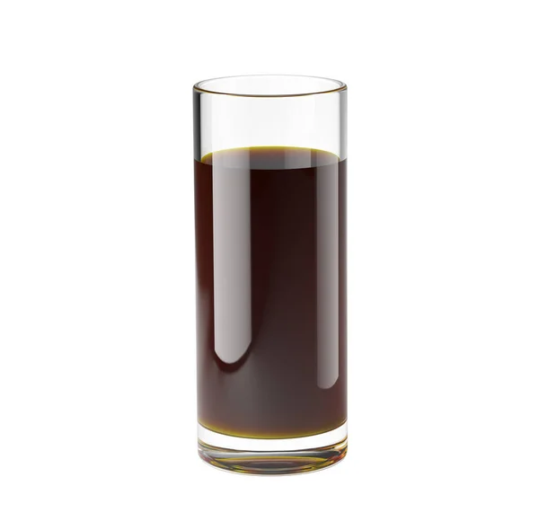 Bicchiere Con Bevanda Isolata Fondo Bianco Illustrazione — Foto Stock