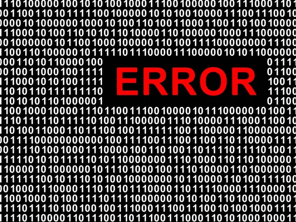 Error Binary Code Array Bits Illustration — Stock Photo, Image