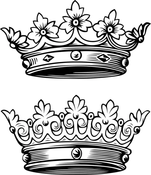 Crowns — Stock Vector