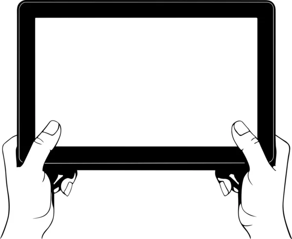 Tablette numérique PC — Image vectorielle