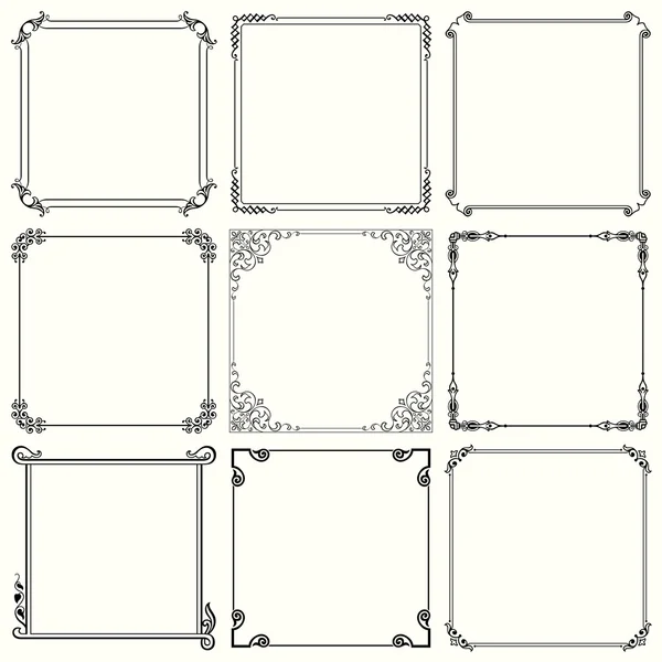 Marcos decorativos — Archivo Imágenes Vectoriales