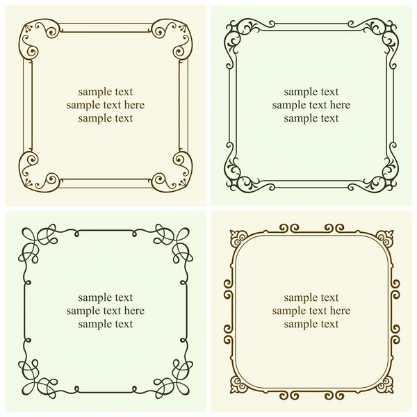 Decorative text frames — Stock Vector