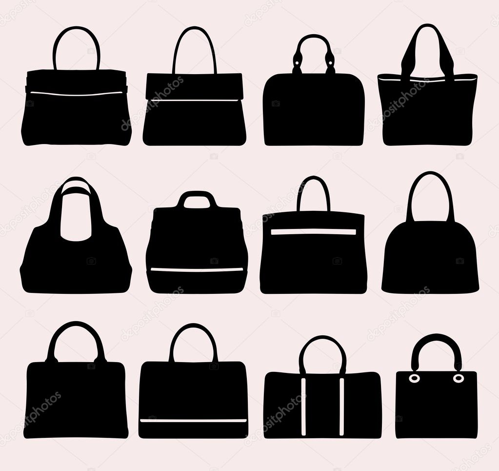Set of different bags
