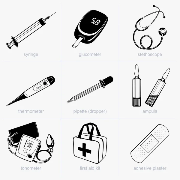 Dispositifs médicaux — Image vectorielle