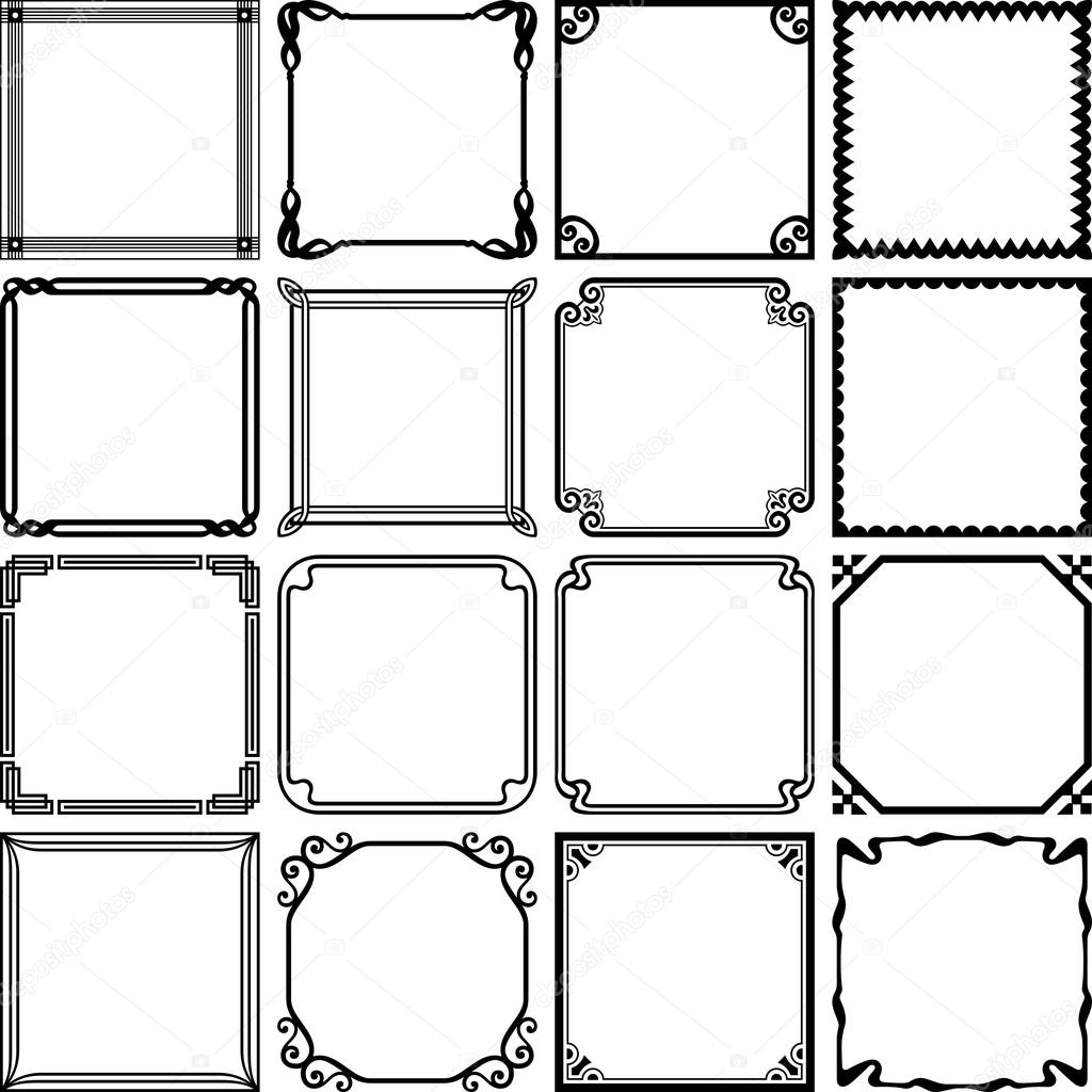 Decorative simple frames