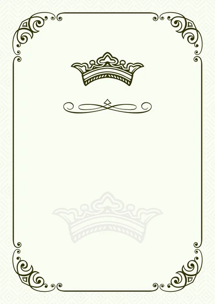 Cadre de la Couronne — Image vectorielle