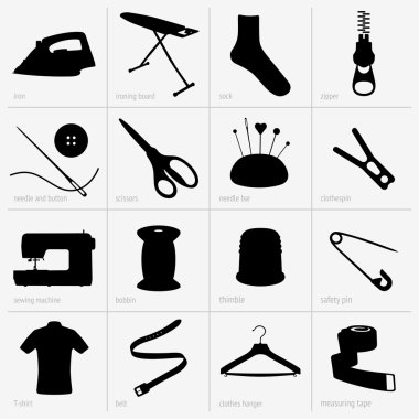 Sewing set clipart