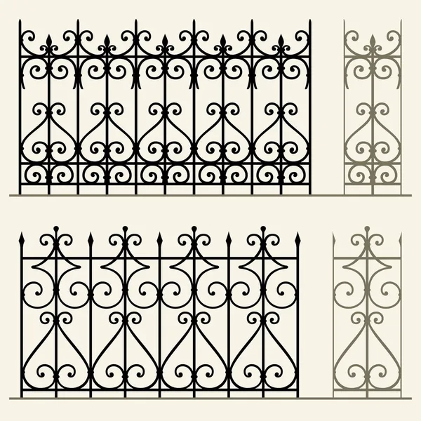 Railings and fences — Stock Vector