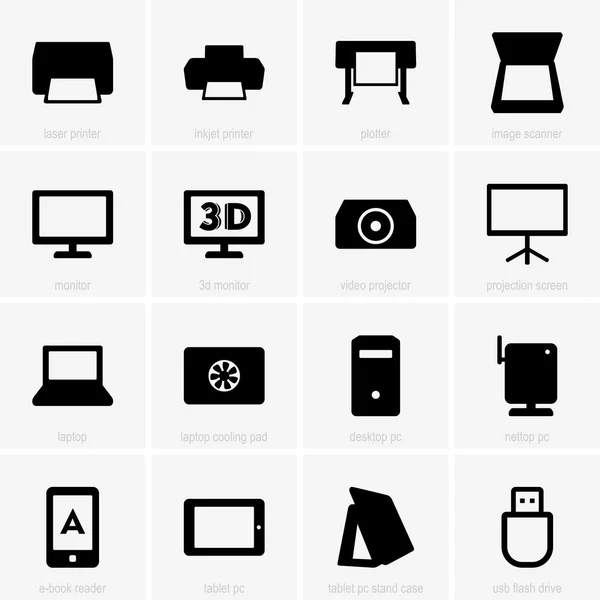 Computer icons — Stock Vector