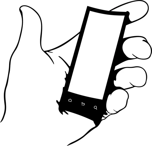 Flexibele telefoon — Stockvector