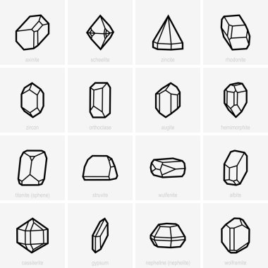 Crystals clipart