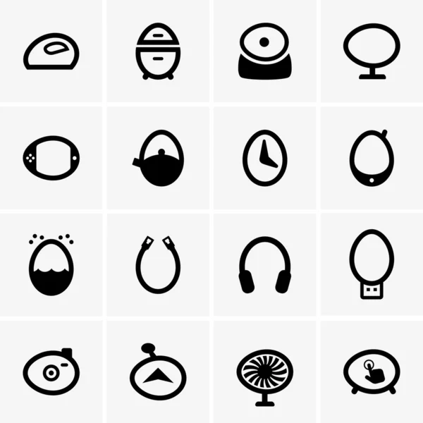 Comic easter egg icons — Stock Vector