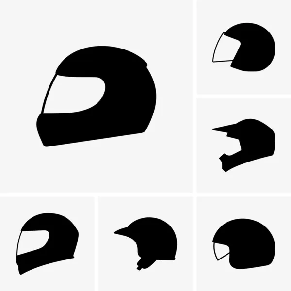 Cascos de moto — Vector de stock