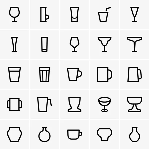 Envases de agua y bebida — Archivo Imágenes Vectoriales