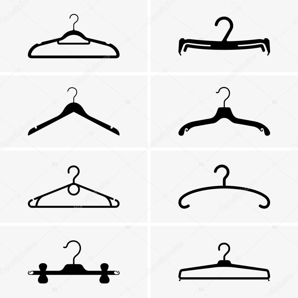 Clothes hangers Stock Vector Image by ©Den.Barbulat 29816497