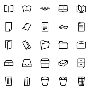 Documents icons clipart