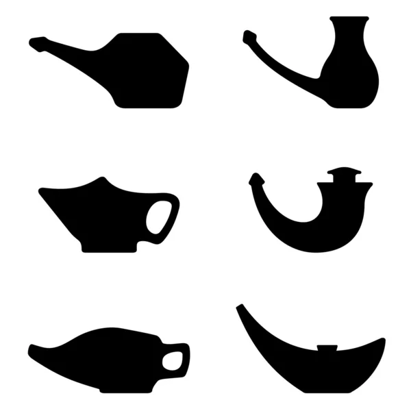 Neti pots — Wektor stockowy