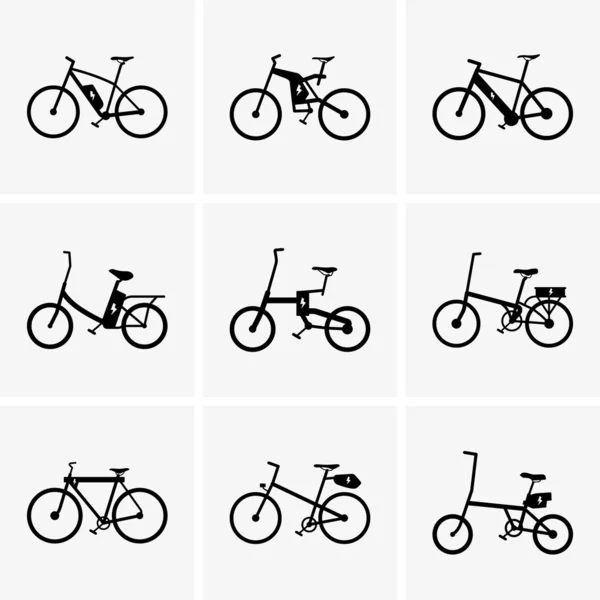 Vélos électriques — Image vectorielle
