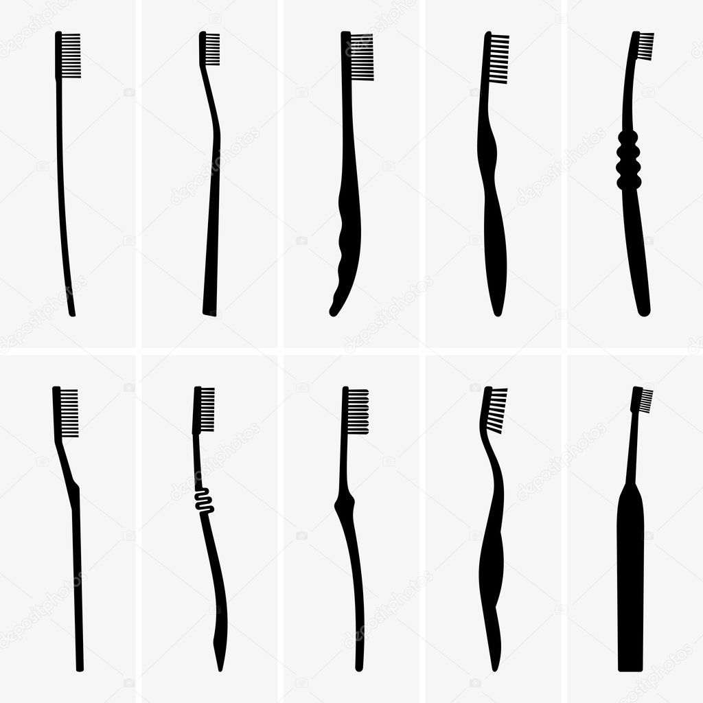 Toothbrushes Stock Vector Image by ©Den.Barbulat 34997825