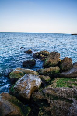 Deniz kıyısındaki taşlar