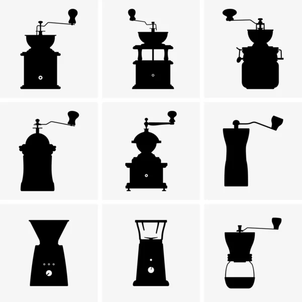 Moulins à café — Image vectorielle