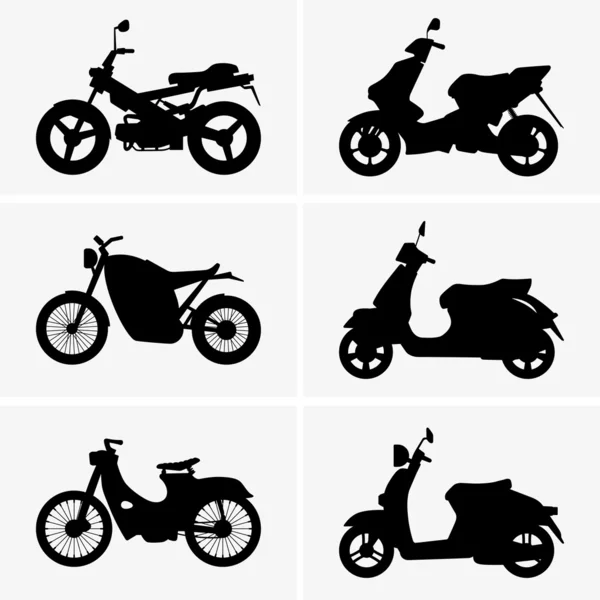 Motos et scooters — Image vectorielle