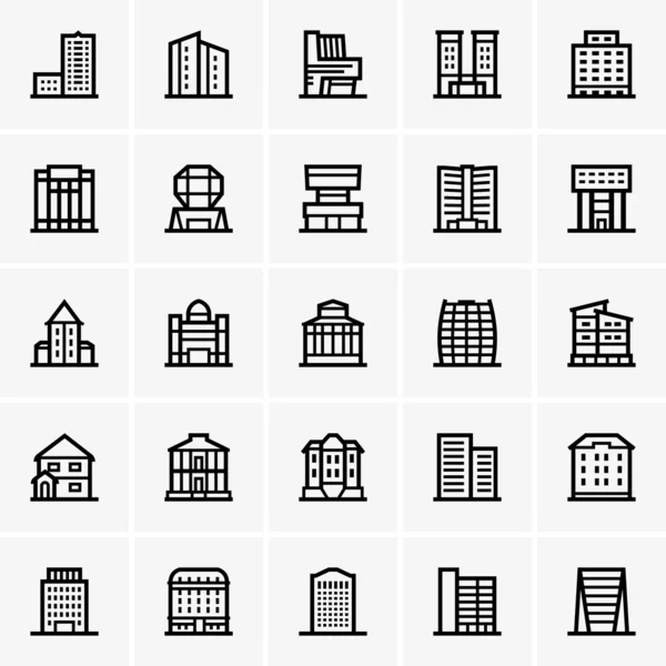 Цивільні будівлі — стоковий вектор