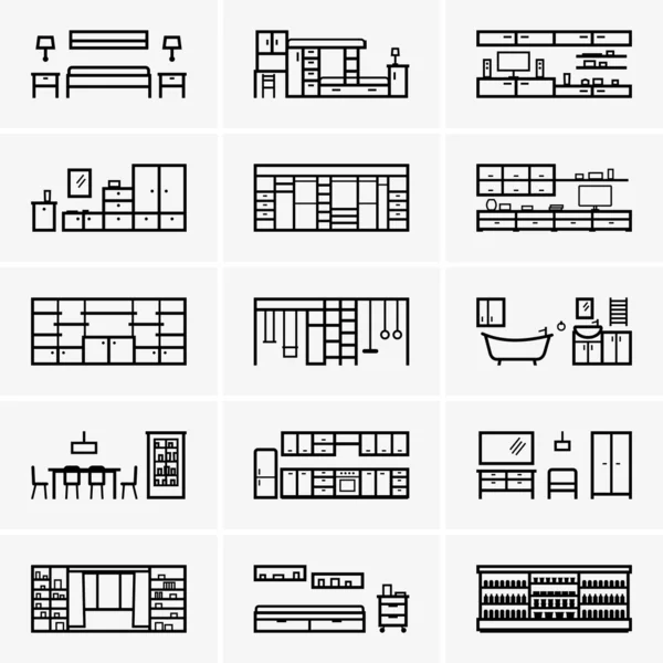 Habitaciones — Archivo Imágenes Vectoriales