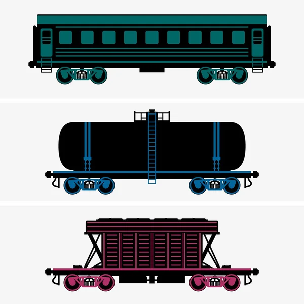 Eisenbahnwagen — Stockvektor