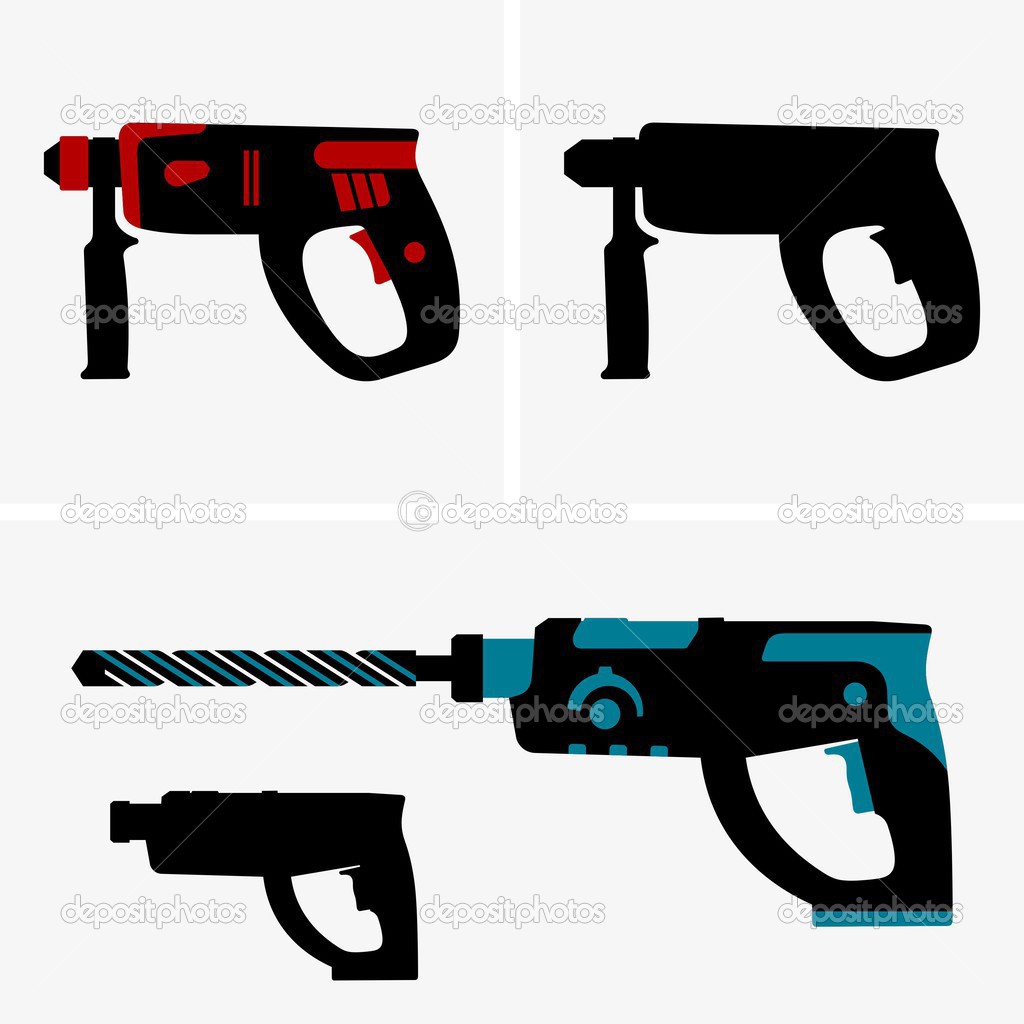 Hammer drills Stock Vector Image by ©Den.Barbulat 47750955