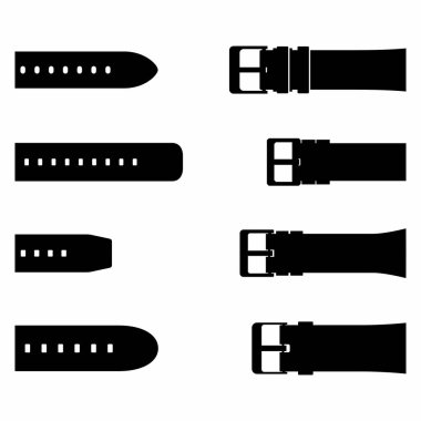 Farklı kemer uçları ve delikli bantlar