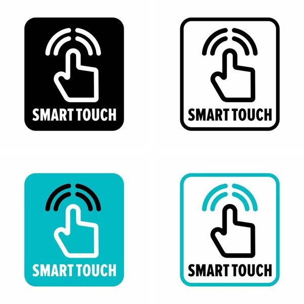Smart Touch App Panneau Information Contrôle — Image vectorielle