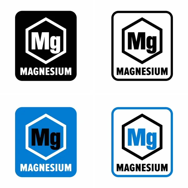 Informatieteken Voor Alkalisch Aardemetaal Van Magnesium — Stockvector
