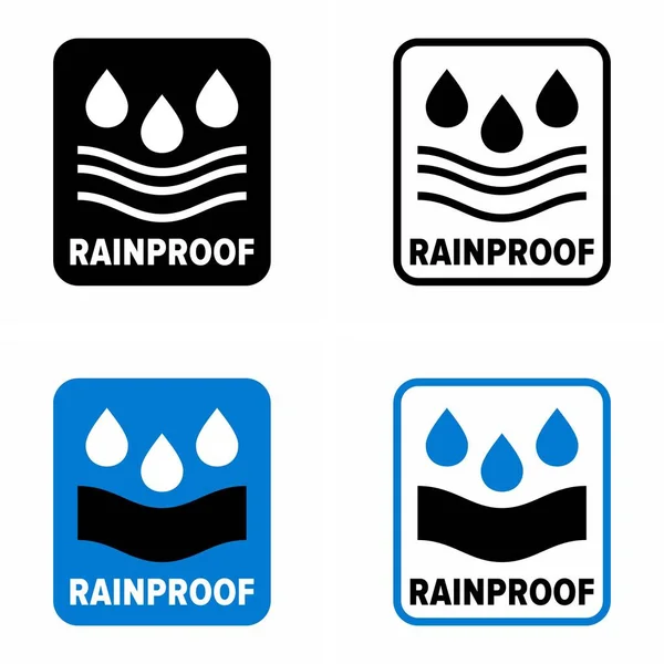 Item Prova Chuva Cobrindo Sinal Informação Propriedade Protetora —  Vetores de Stock