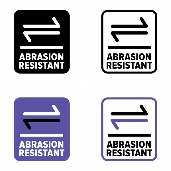 Signo Información Vectorial Resistente Abrasión — Archivo Imágenes Vectoriales