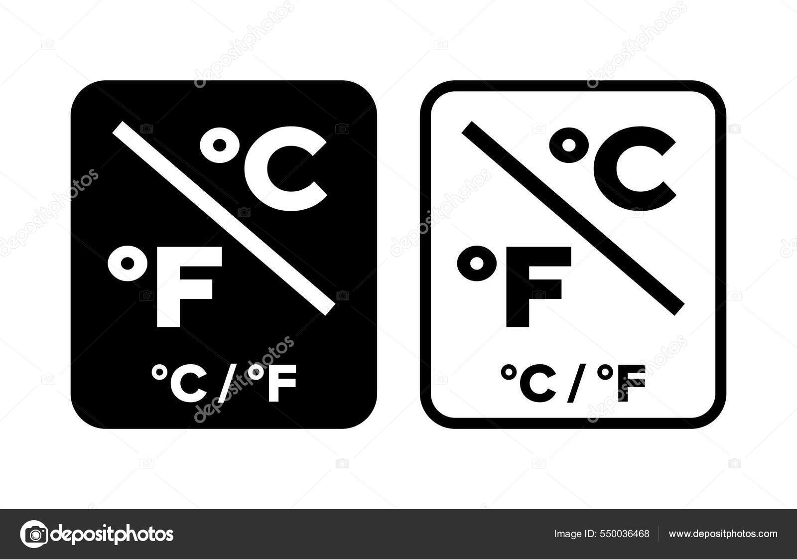 摄氏度或华氏温度矢量信息符号图库矢量图©Den.Barbulat 550036468