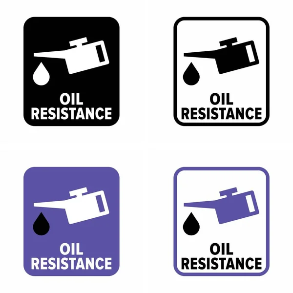 Знак Векторной Информации Сопротивлении Нефти — стоковый вектор