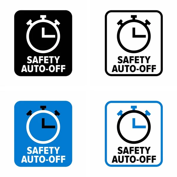 Safety Auto Vektor Informationsschild — Stockvektor