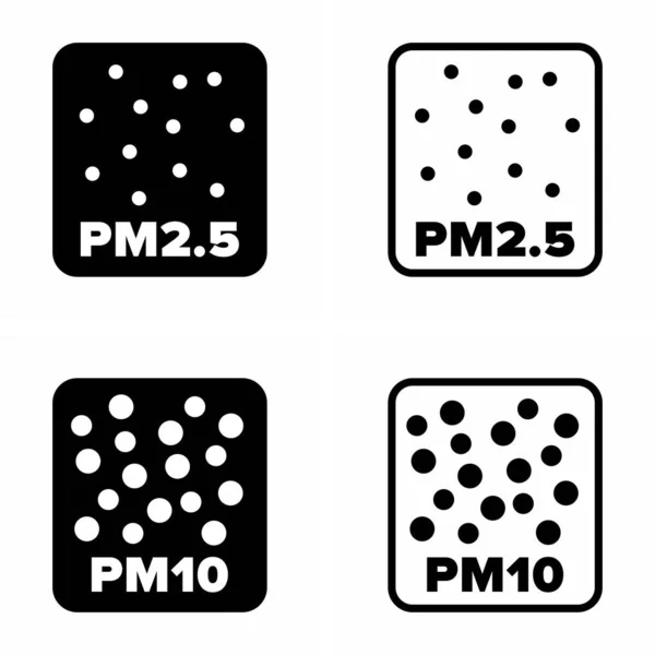 Pm2 Pm10 Векторный Информационный Знак — стоковый вектор