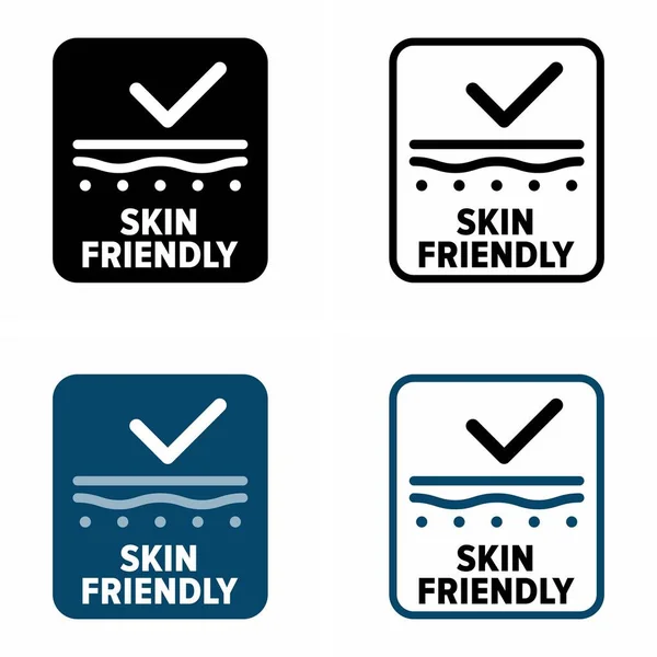 Skin Friendly Sinal Informação Vetorial — Vetor de Stock