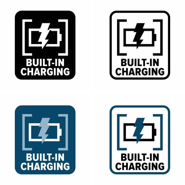 Ingebouwde Charging Vector Informatiebord — Stockvector