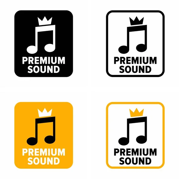 Premium Sound Vektor Informationsskylt — Stock vektor