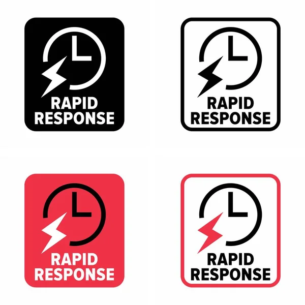 Rapid Response Vector Information Sign — Archivo Imágenes Vectoriales