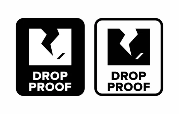 Drop Proof Vectorinformatiebord — Stockvector