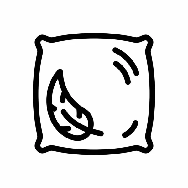 Soft Pillow Feather Icon — Archivo Imágenes Vectoriales