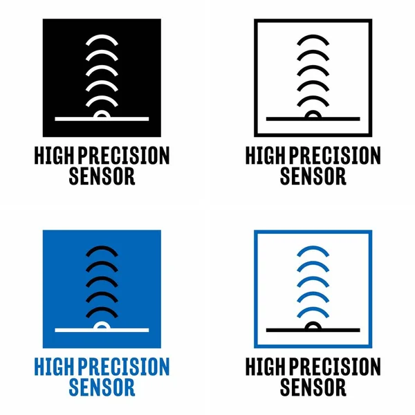 High Precision Sensor Vector Information Sign — Vector de stock