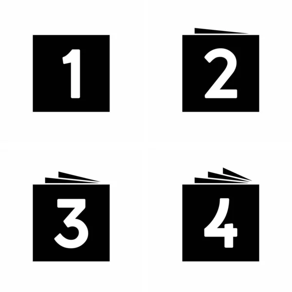用紙層のオプションと種類の数 — ストックベクタ