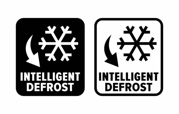 Intelligent Defrost Vector Information Sign — Vector de stock